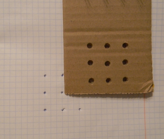 Arduino 3x3x3 Размечаем на бумаге и переносим на картон
